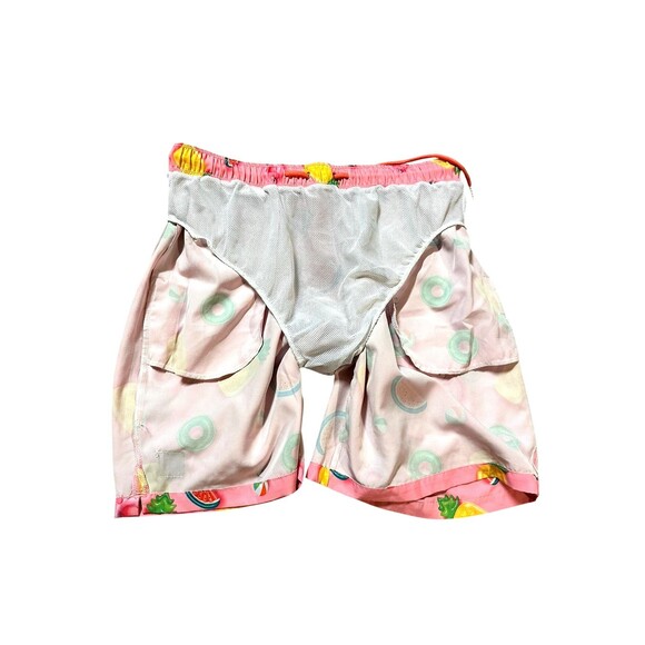 MOSMANN wear under swim trunks pink pool tube flamingos watermelons pineapples L - Picture 11 of 16